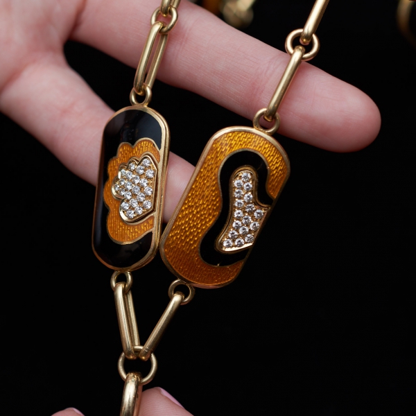Lot 807 Bvlgari enamel set