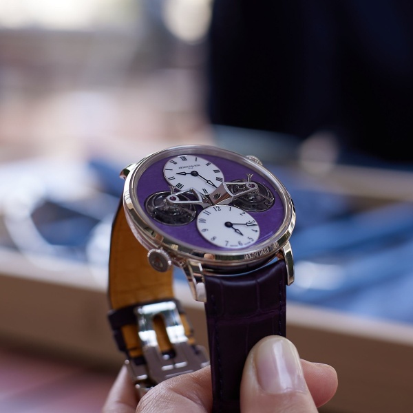Arnold & Son Double Tourbillon Charoite Edition