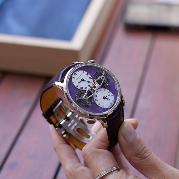 Arnold & Son Double Tourbillon Charoite Edition