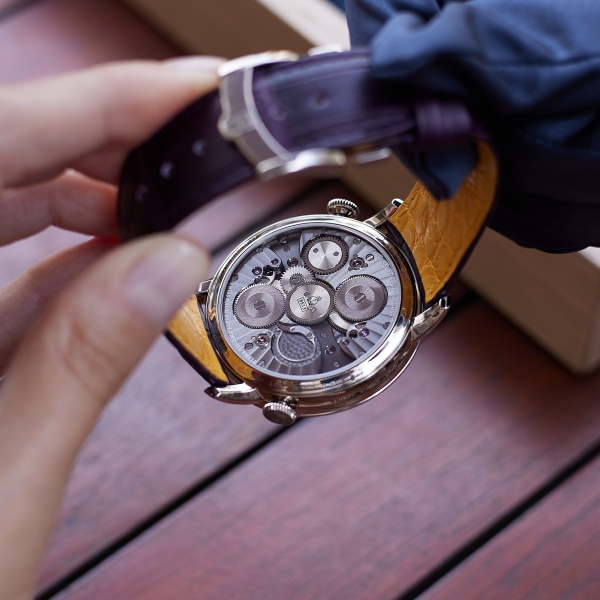 Arnold & Son Double Tourbillon Charoite Edition