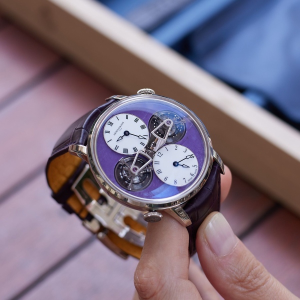 Arnold & Son Double Tourbillon Charoite Edition