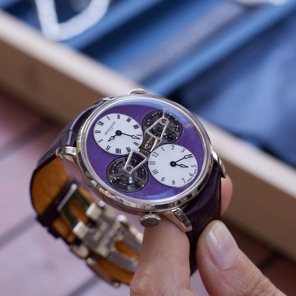 Arnold & Son Double Tourbillon Charoite Edition