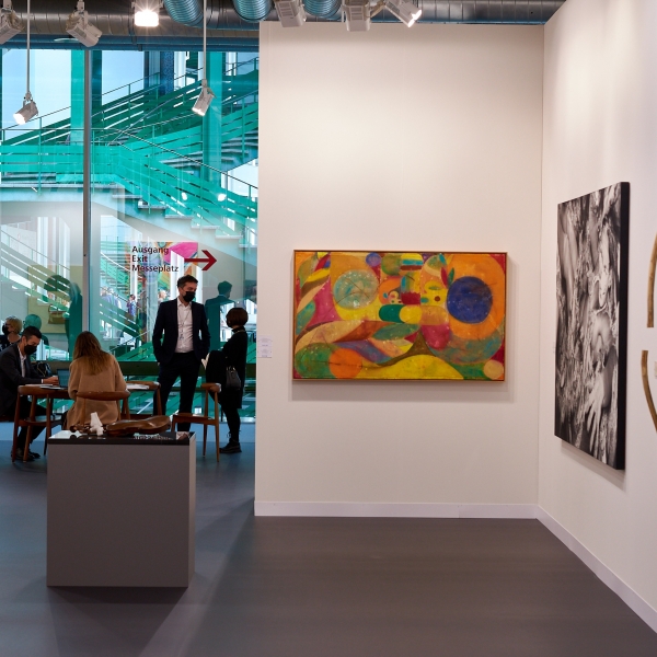 View of the Galleries  section at Art Basel 2021