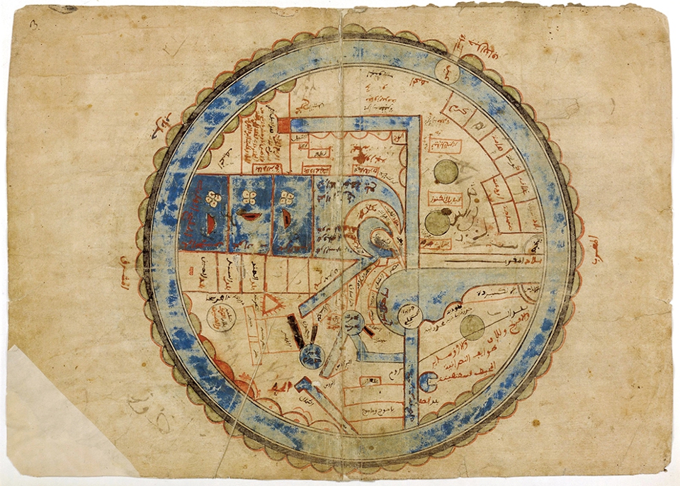 The Pearl of Wonders Map by Ibn al-Wardi
