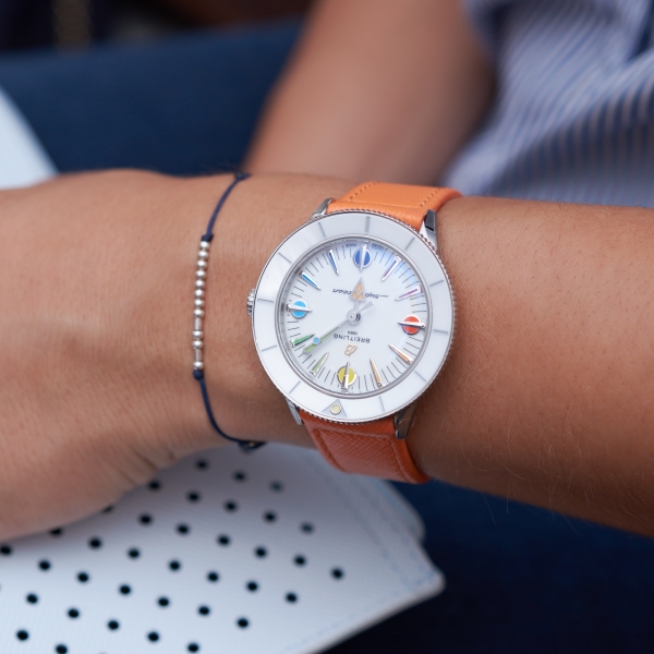 Superocean Heritage 57 Pastel Paradise in rainbow tangerine