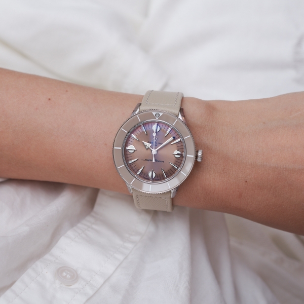 Superocean Heritage 57 Pastel Paradise in iced latte