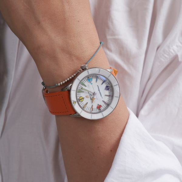 Superocean Heritage 57 Pastel Paradise in rainbow tangerine