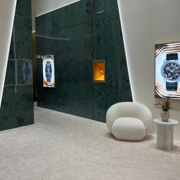 Inside the Bvlgari booth at Watches and Wonders 2025 