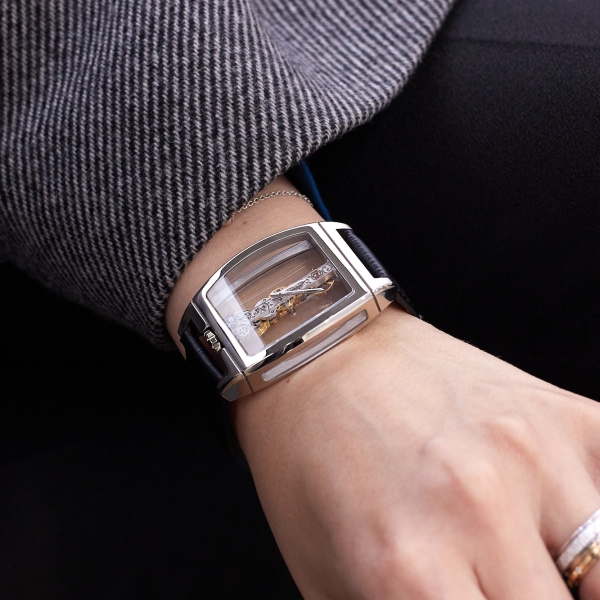 Corum Golden Bridge in white gold