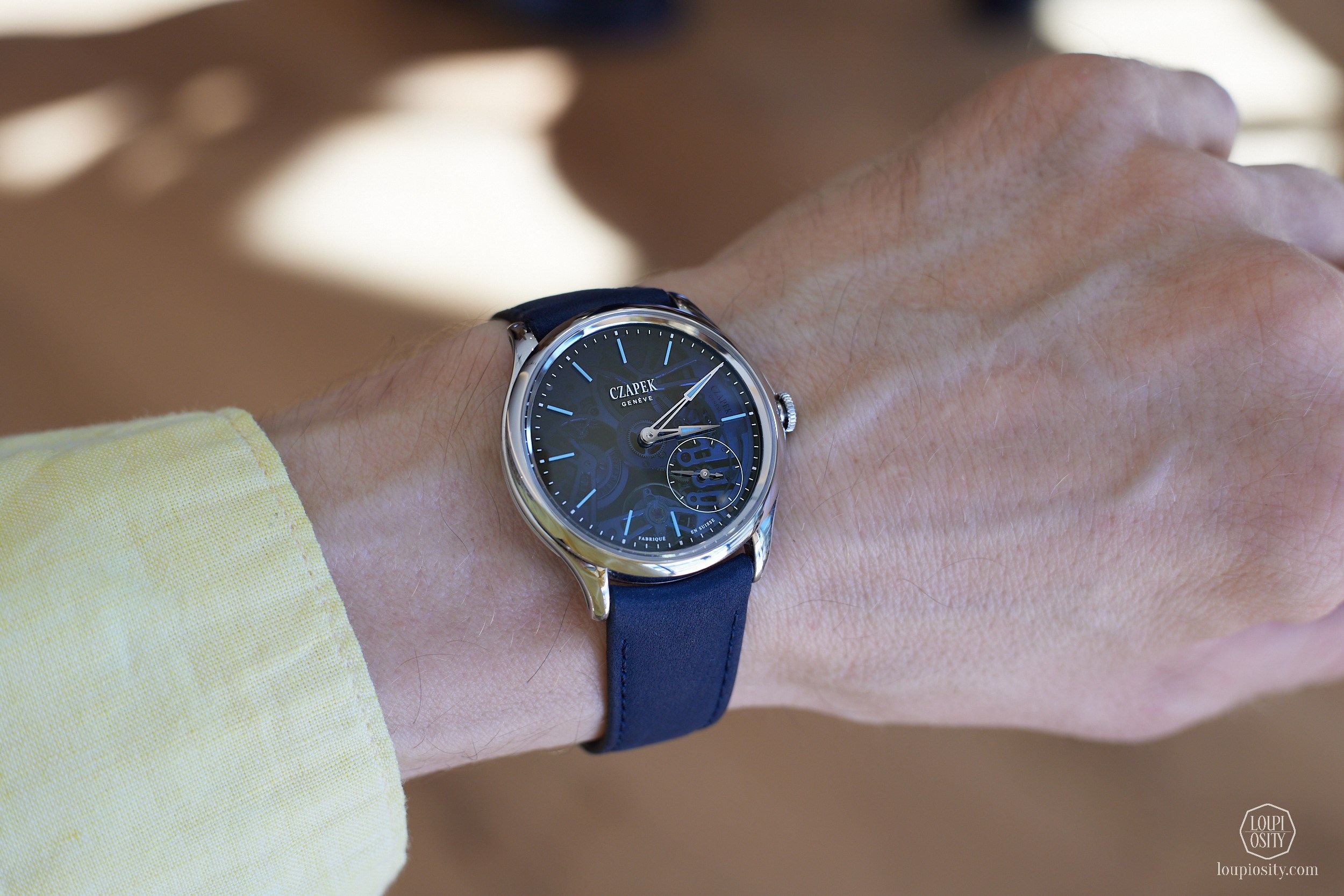 Czapek Promenade Transparencies Aqua Blue at the Geneva Watch Days 2026