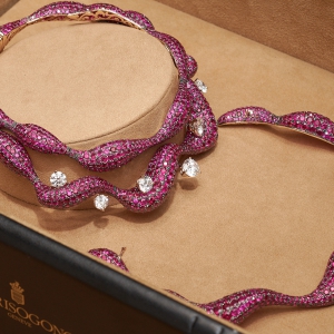 High Jewellery ruby diamond necklace