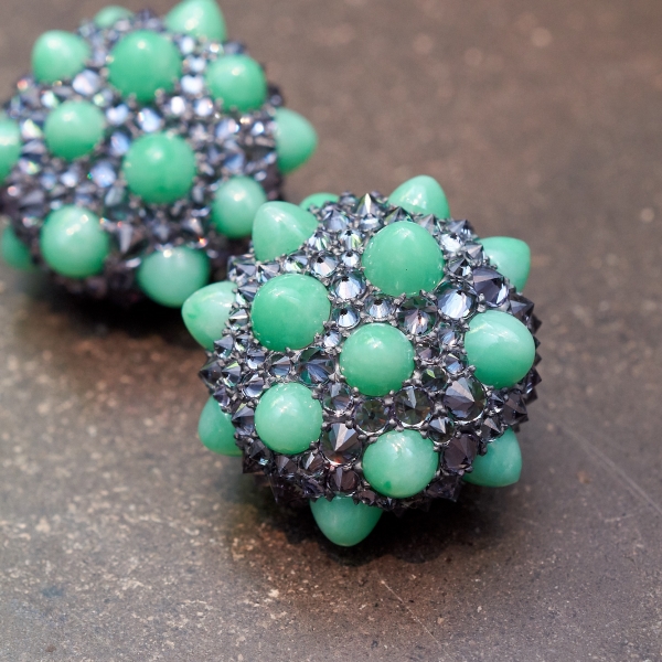 Hemmerle reverse pavé earrings