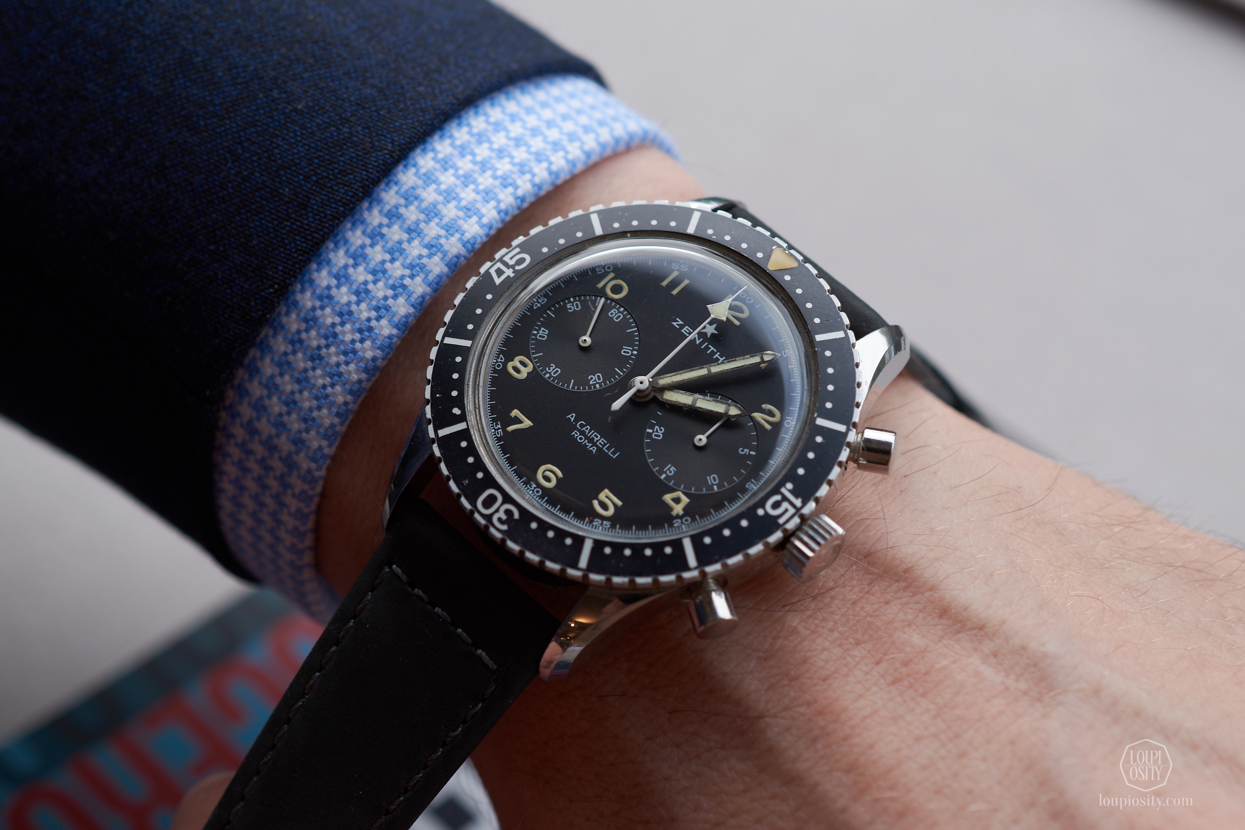 Lot 29 - Zenith Chronograph, A. Cairelli Roma