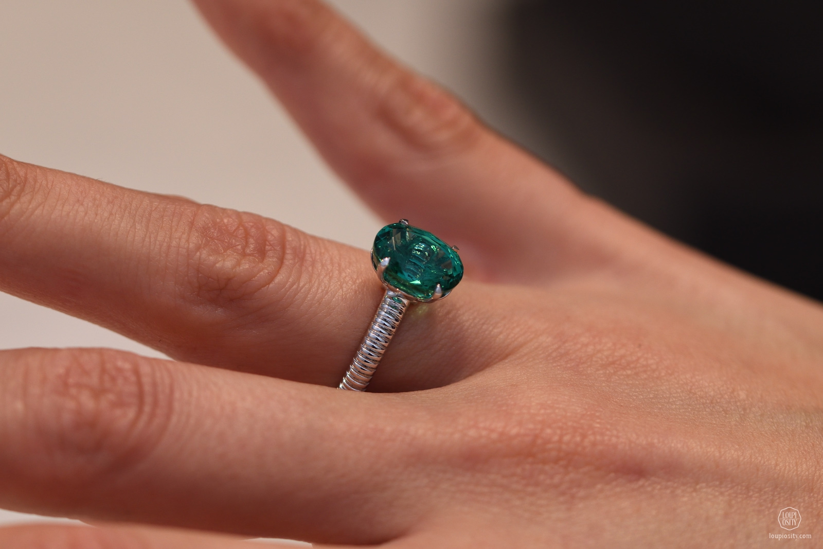 Fabergé Emerald White Gold