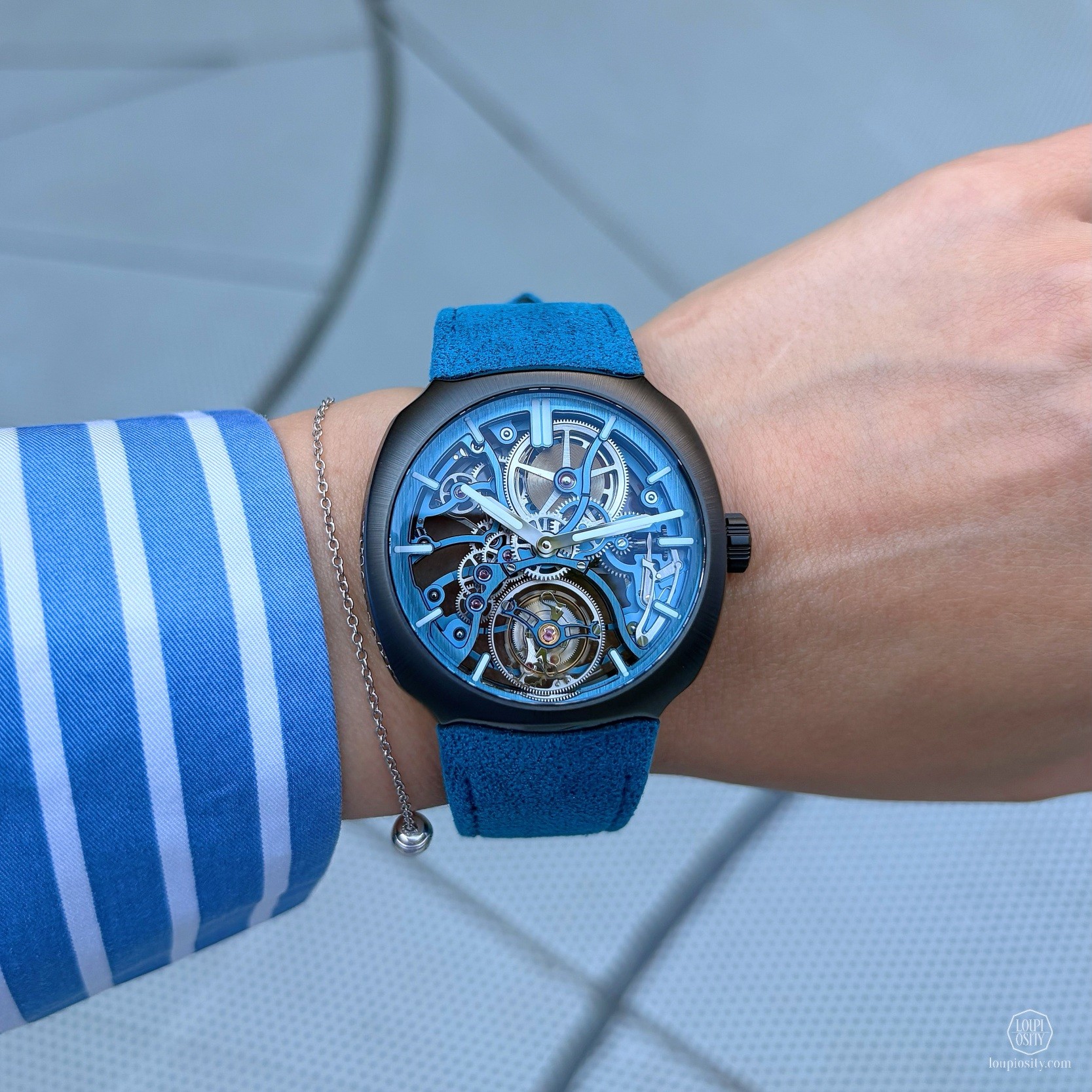 H. Moser & Cie Tourbillon Skeleton Ceramic Alpine Limited Edition