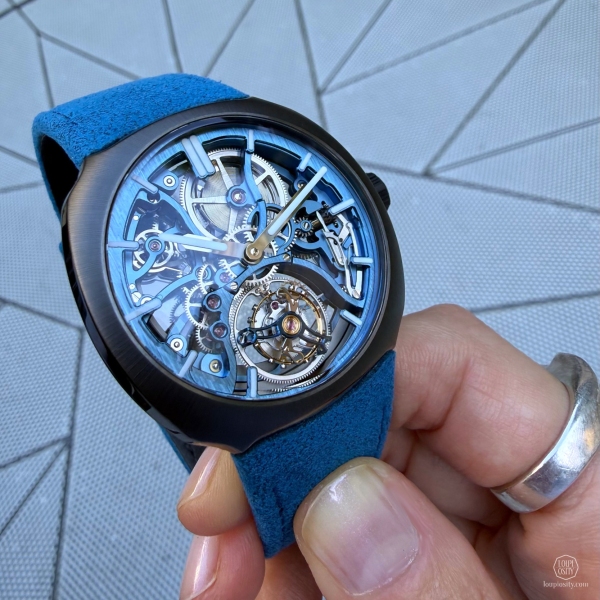 H. Moser & Cie Tourbillon Skeleton Ceramic Alpine Limited Edition
