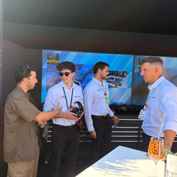 Formula 1 expert commentators guiding visitors at the Italian Grand Prix 2026 in Monza