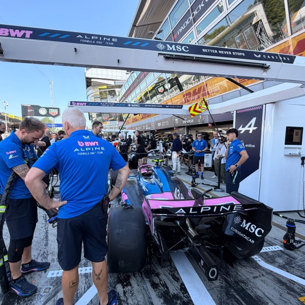 Franco Colapinto's Alpine A526 at the Italian Grand Prix 2026
