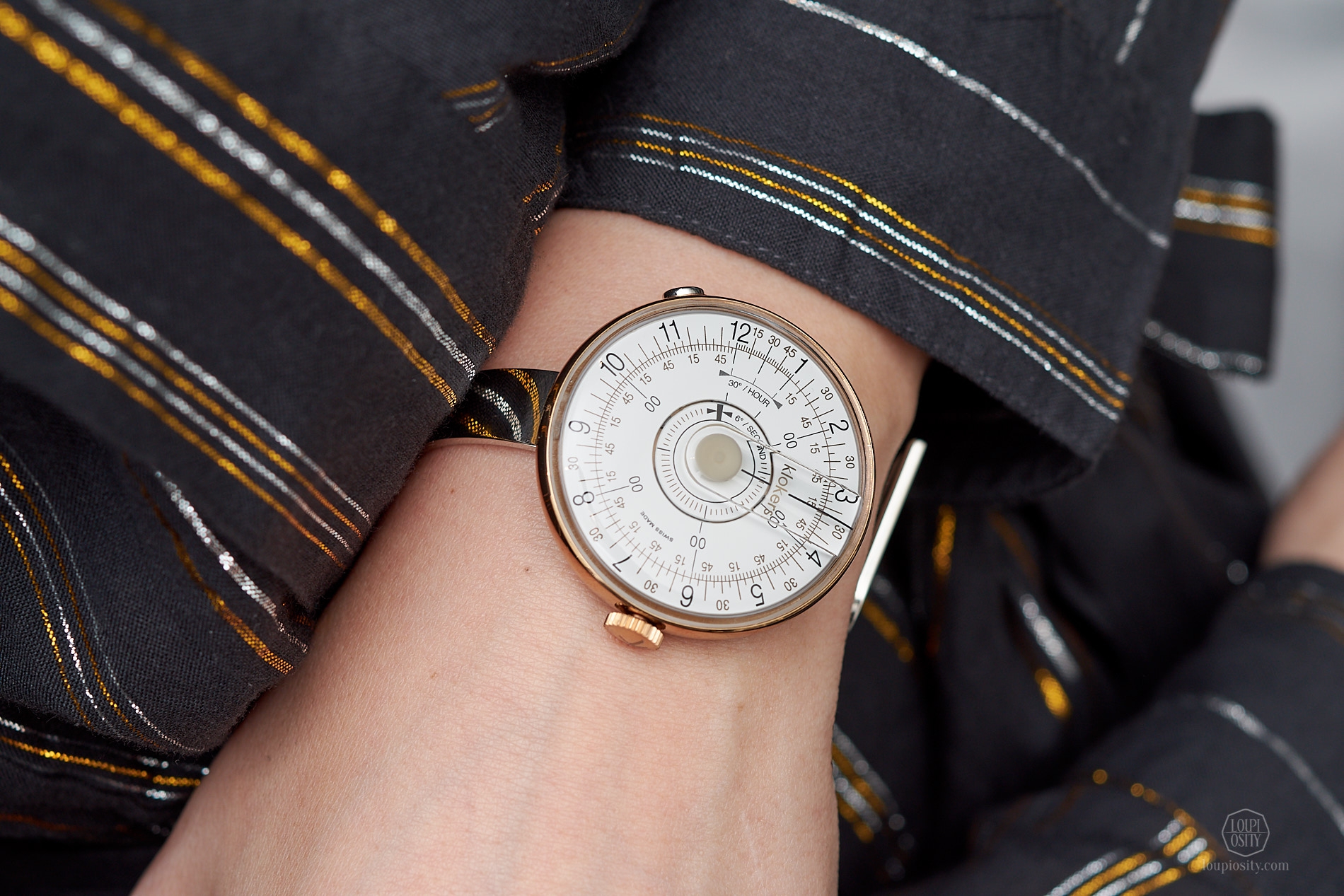 KLOK-08 with silver bangle
