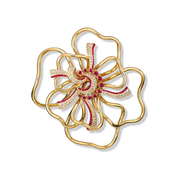 Silhouette Flower clip