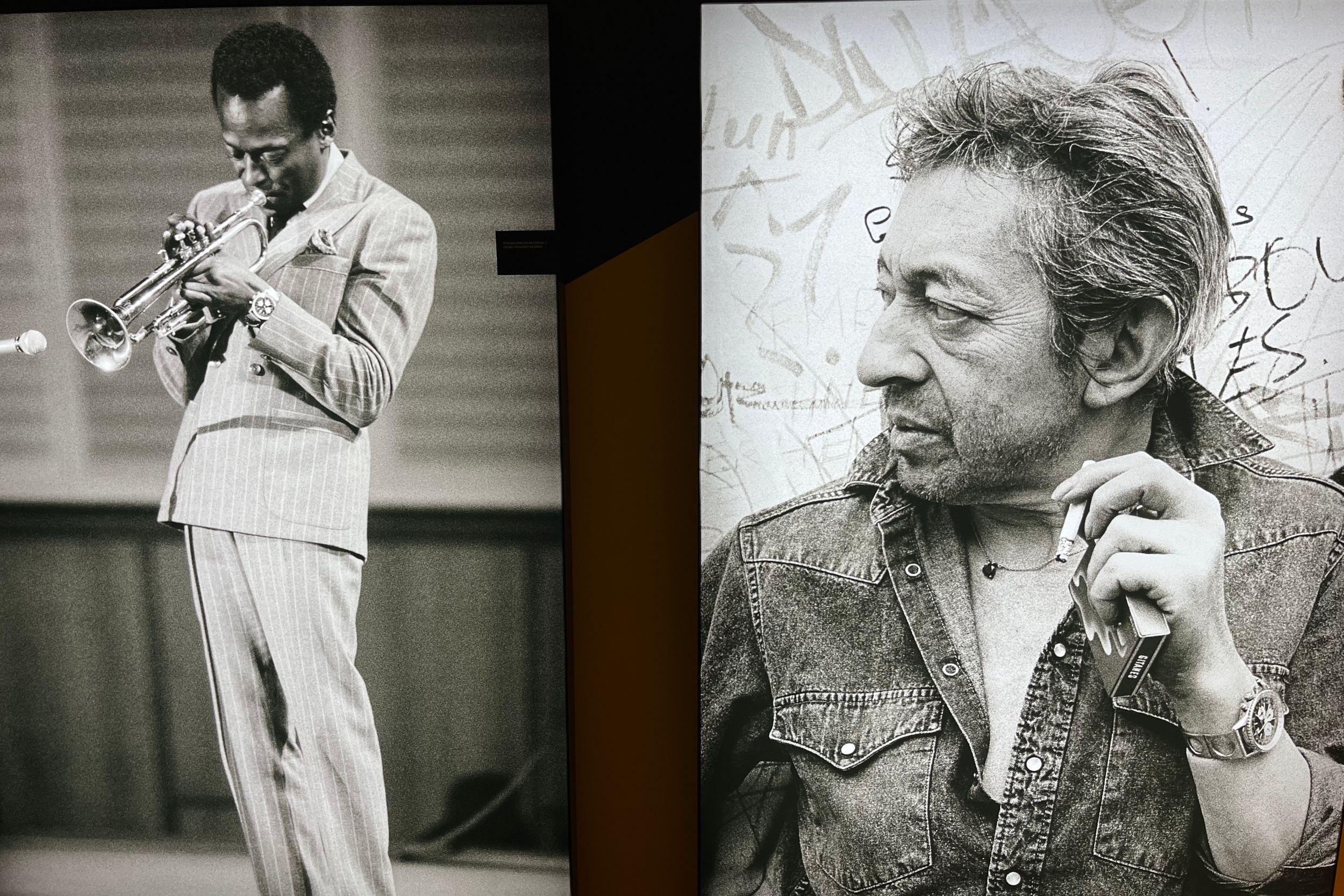 Miles Davis and Serge Gainsbourg with Navitimer