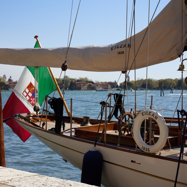 Panerai's Eilean, the Bermudian ketch in Venice, 2022