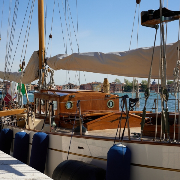 Panerai's Eilean, the Bermudian ketch in Venice, 2022