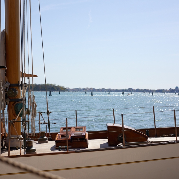 Panerai's Eilean, the Bermudian ketch in Venice, 2022