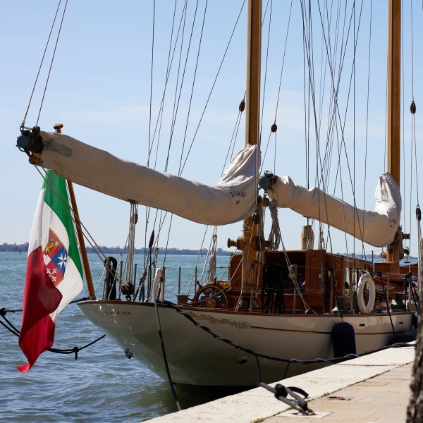 Panerai's Eilean, the Bermudian ketch in Venice, 2022
