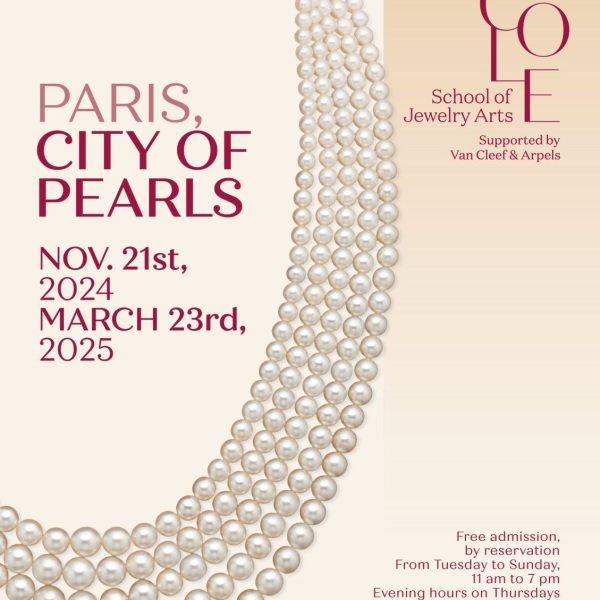 Exhibition poster - Paris, City of Pearls