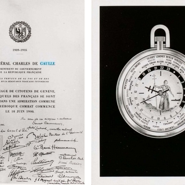 Lot 24 Agassiz Watch Co. "Victory Watch - Charles de Gaulle"