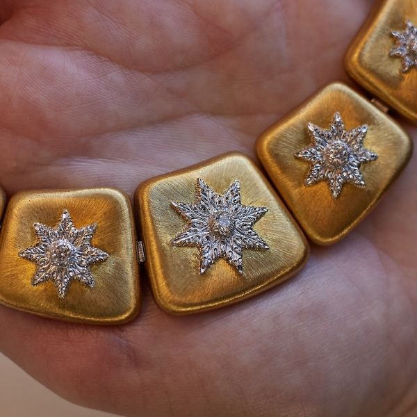 Buccellati, gold and diamond necklace