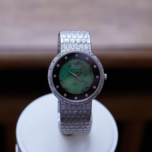 Piaget  white gold, jade, black onyx and diamond-set watch