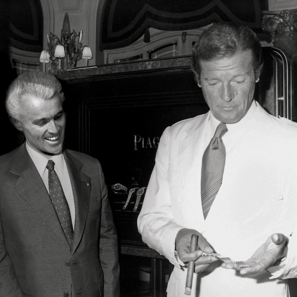Yves Piaget and Roger Moore
