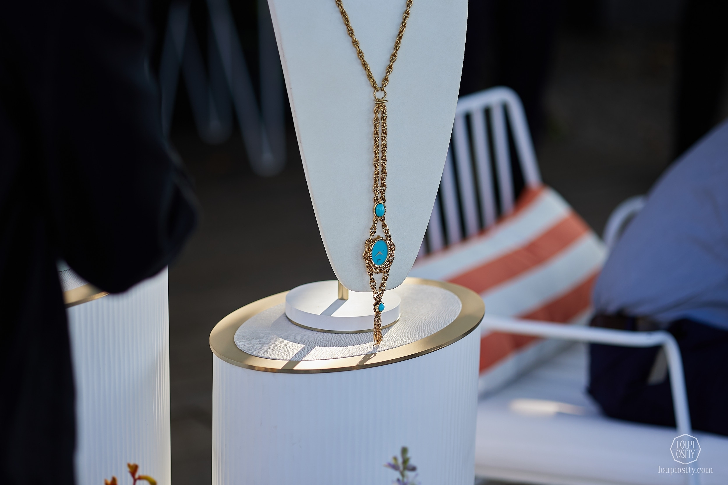 Piaget turquoise & yellow gold sautoir watch