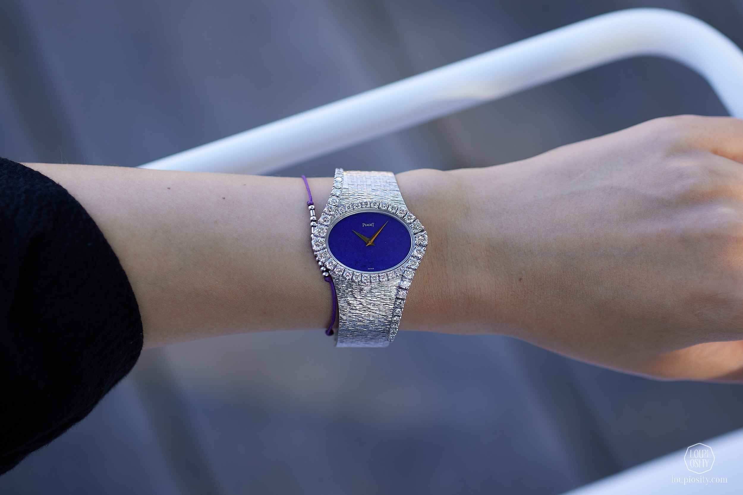 Piaget white gold and diamond jewellery watch