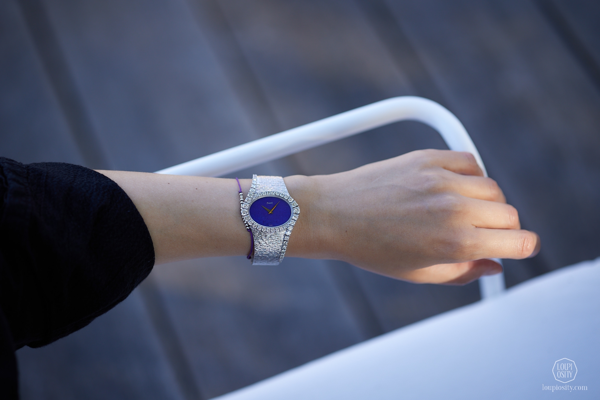 Piaget white gold and diamond jewellery watch