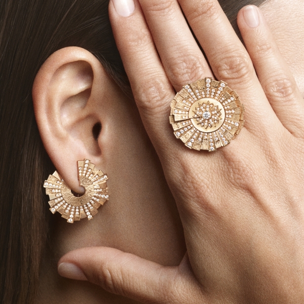 Piaget Sunlight Radiant Infinity ring & earrings