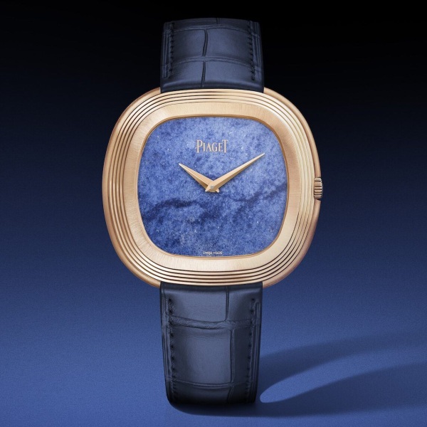 Piaget Andy Warhol watch with blue quartz dial