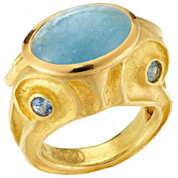 Bague-étrusque-aigngue-marine-