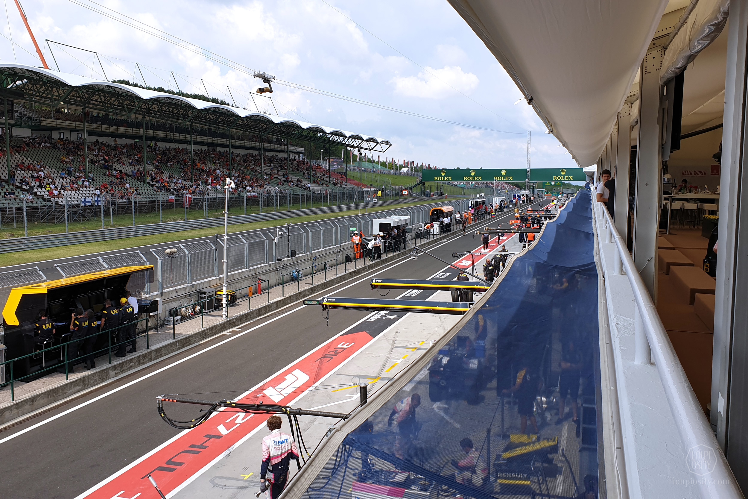 View from the F1 Paddock Club