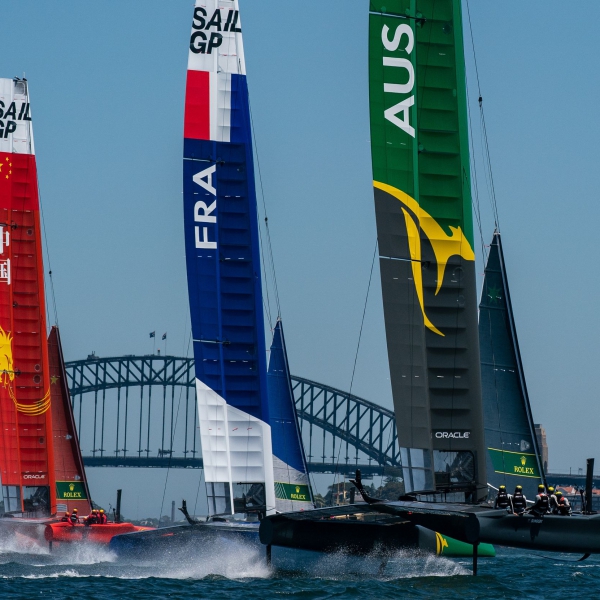The China, France and Australia SailGP Teams