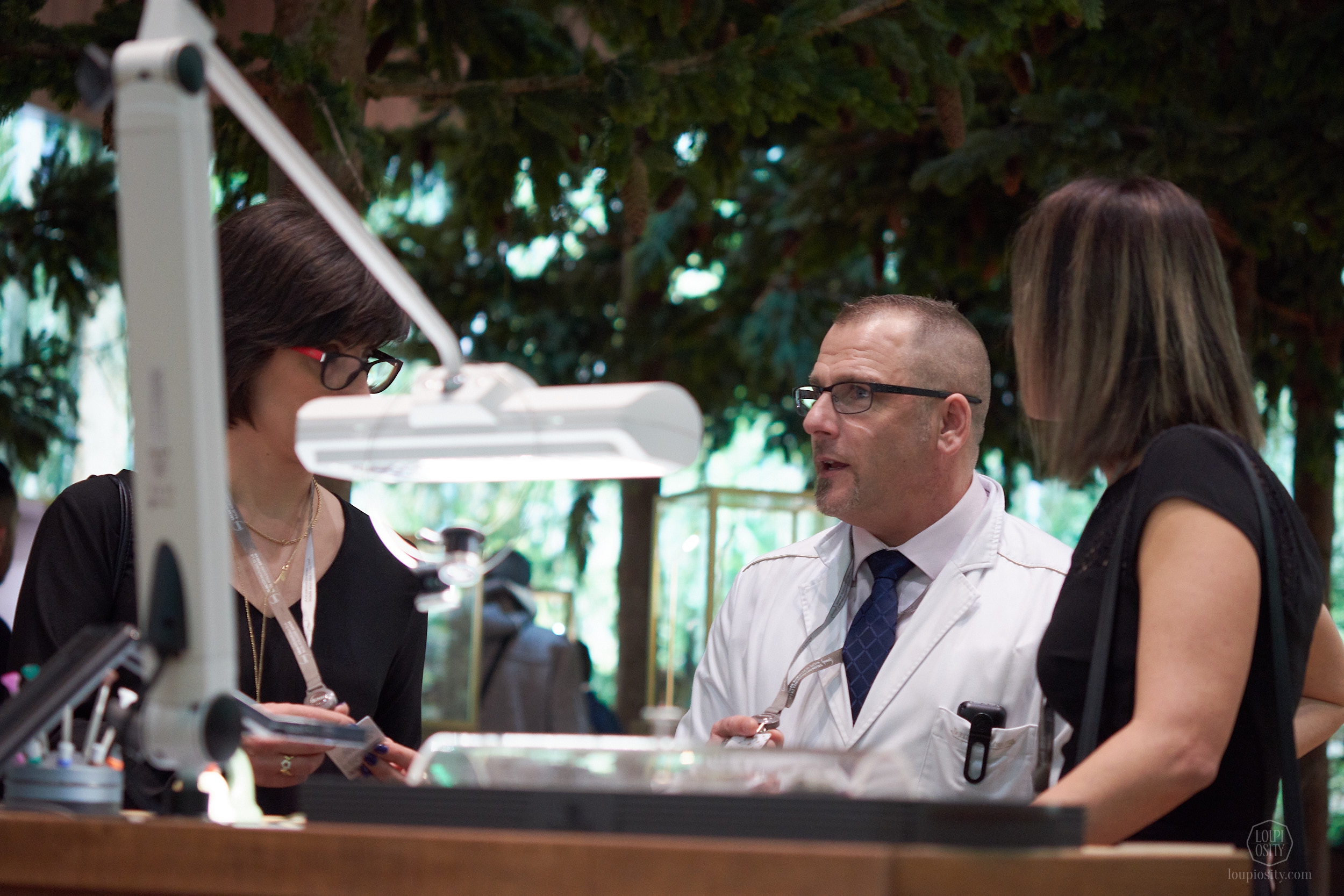 Artisans showcasing their profession in the magical forrest of Jaeger-LeCoultre at the SIHH 2019