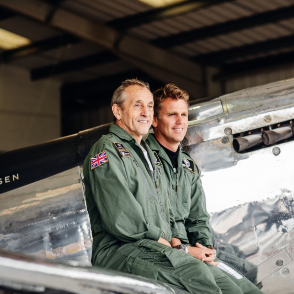 Pilots Steve Boultbee Brooks and Matt Jones