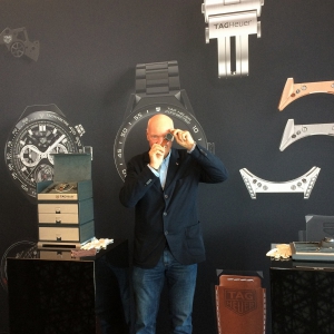 Jean-Claude Biver with the new TAG Heuer Connected Modular 45