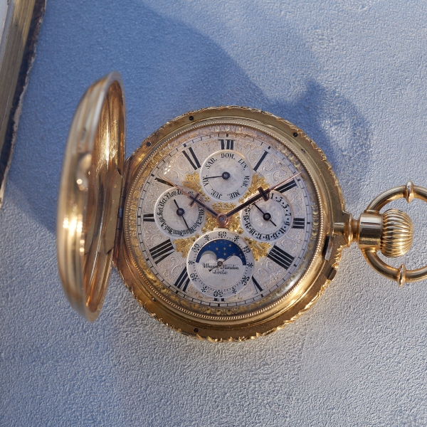 Ulysse Nardin engraved vintage pocket watch
