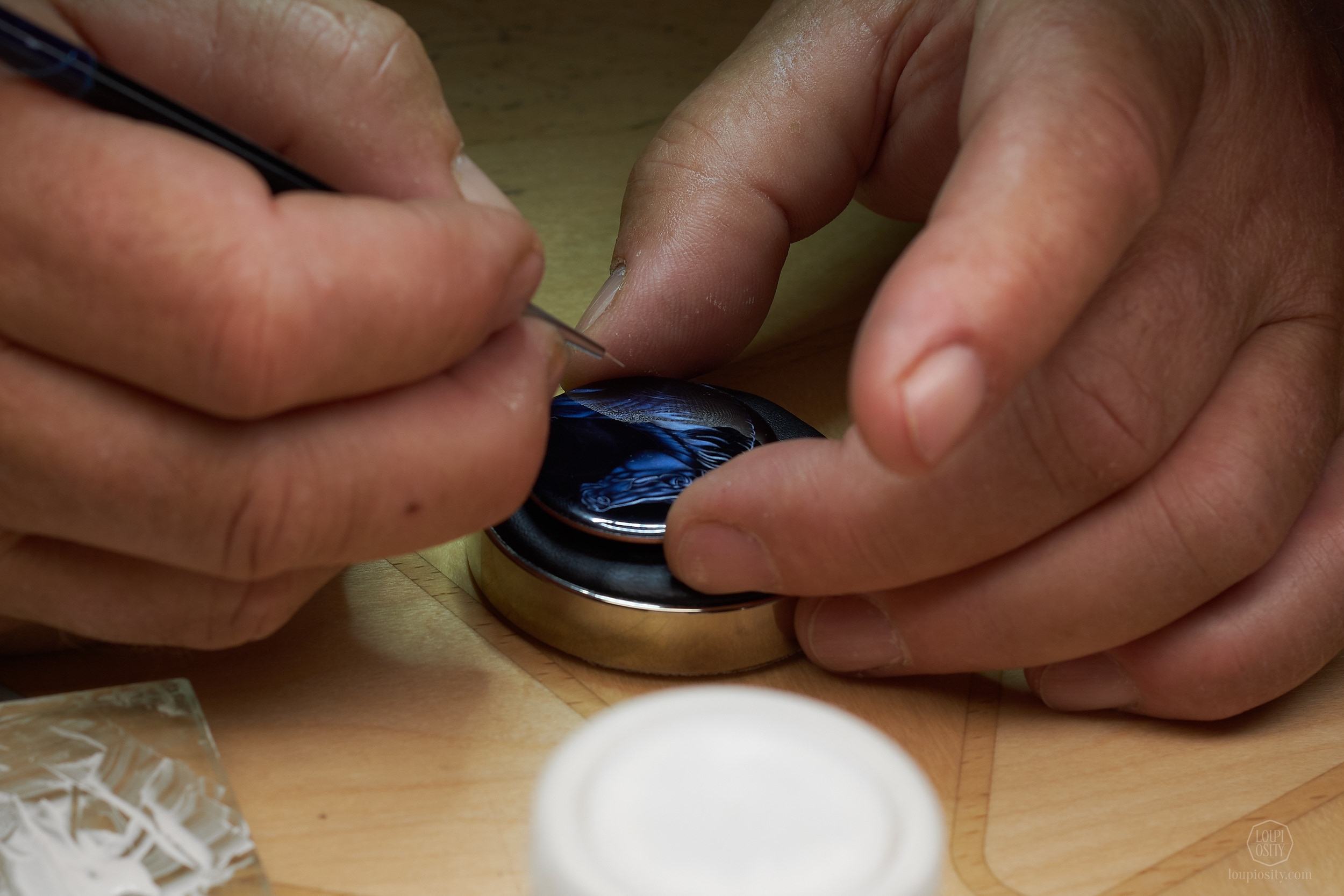 An artisan of Vacheron Constantin at Homo Faber