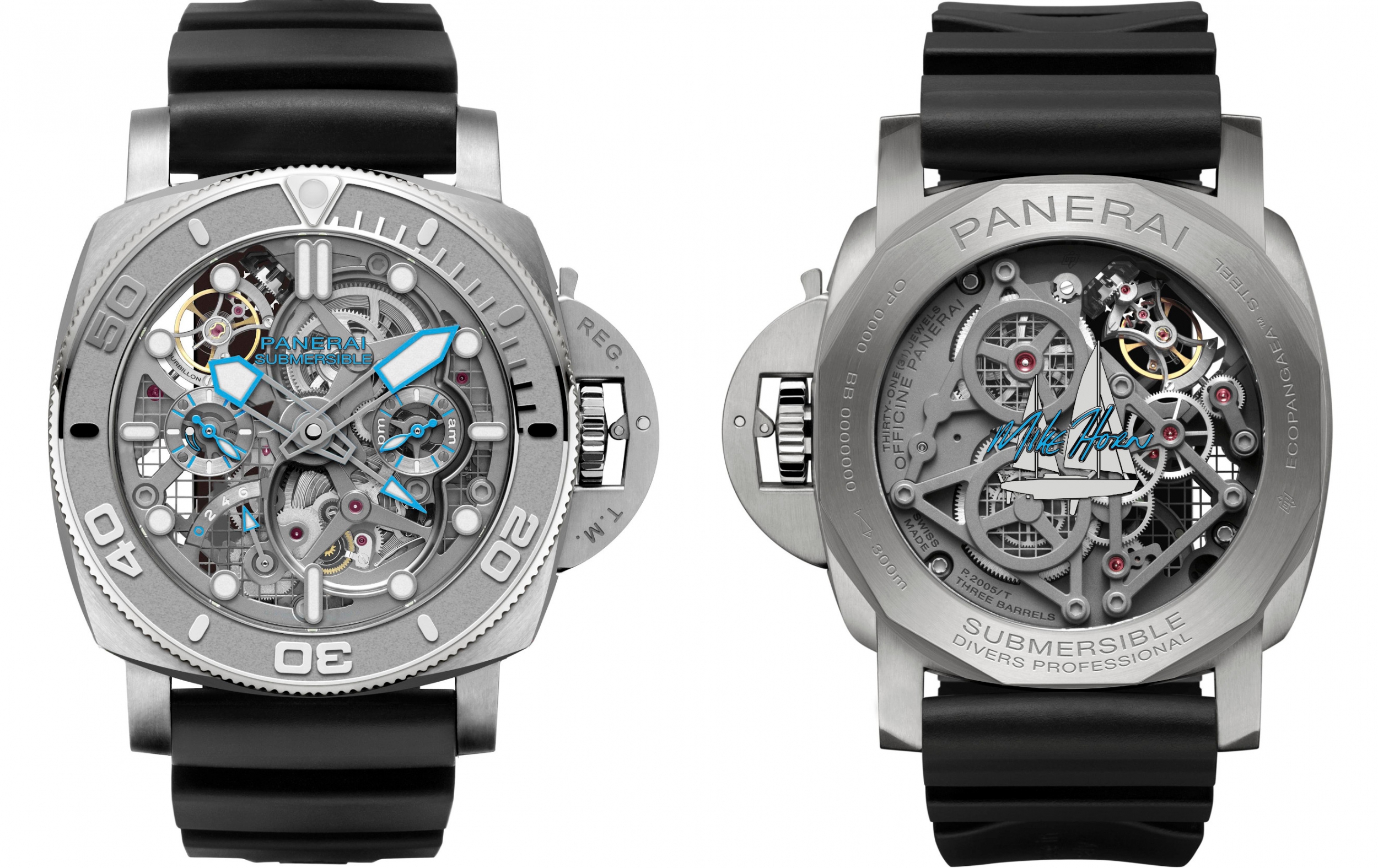 Officine Panerai Submersible EcoPangaea™ Tourbillon GMT - 50 mm Mike Horn Edition (PAM01108)