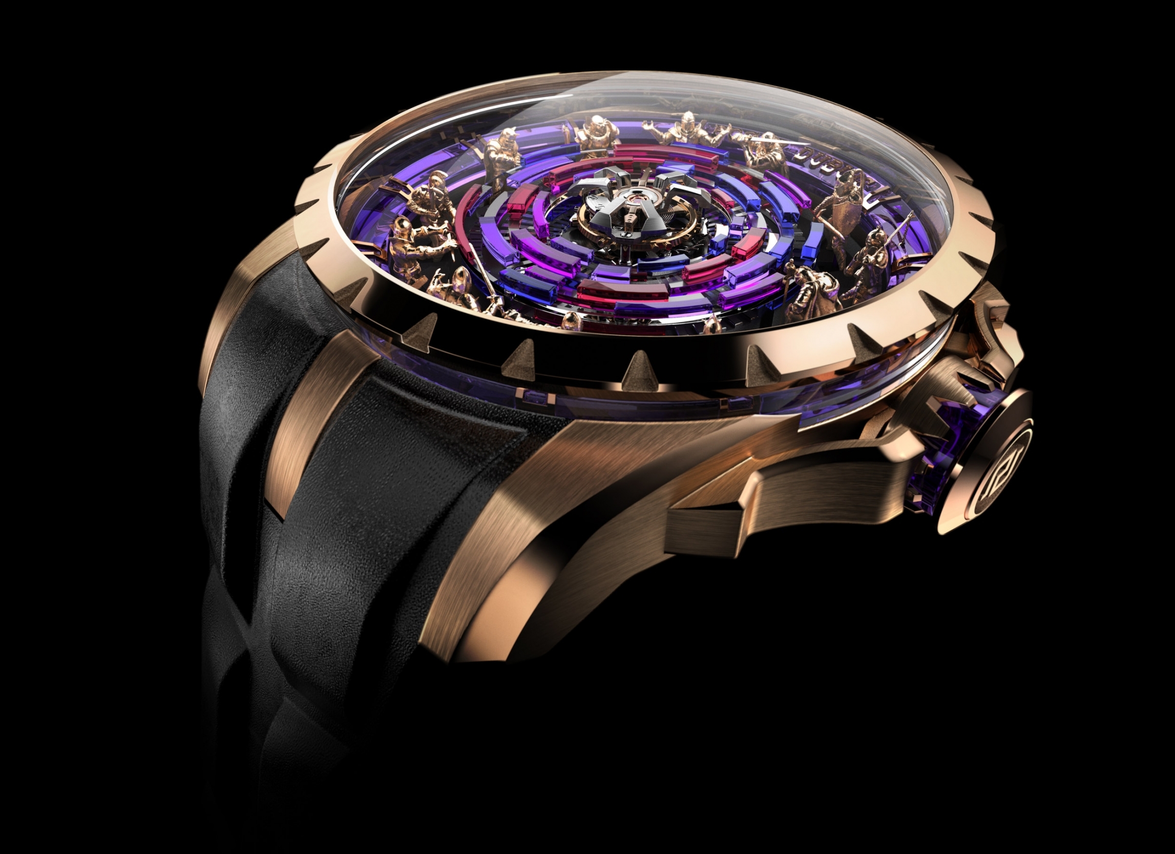 Knights of the Roundtable Monotourbillon in pink gold