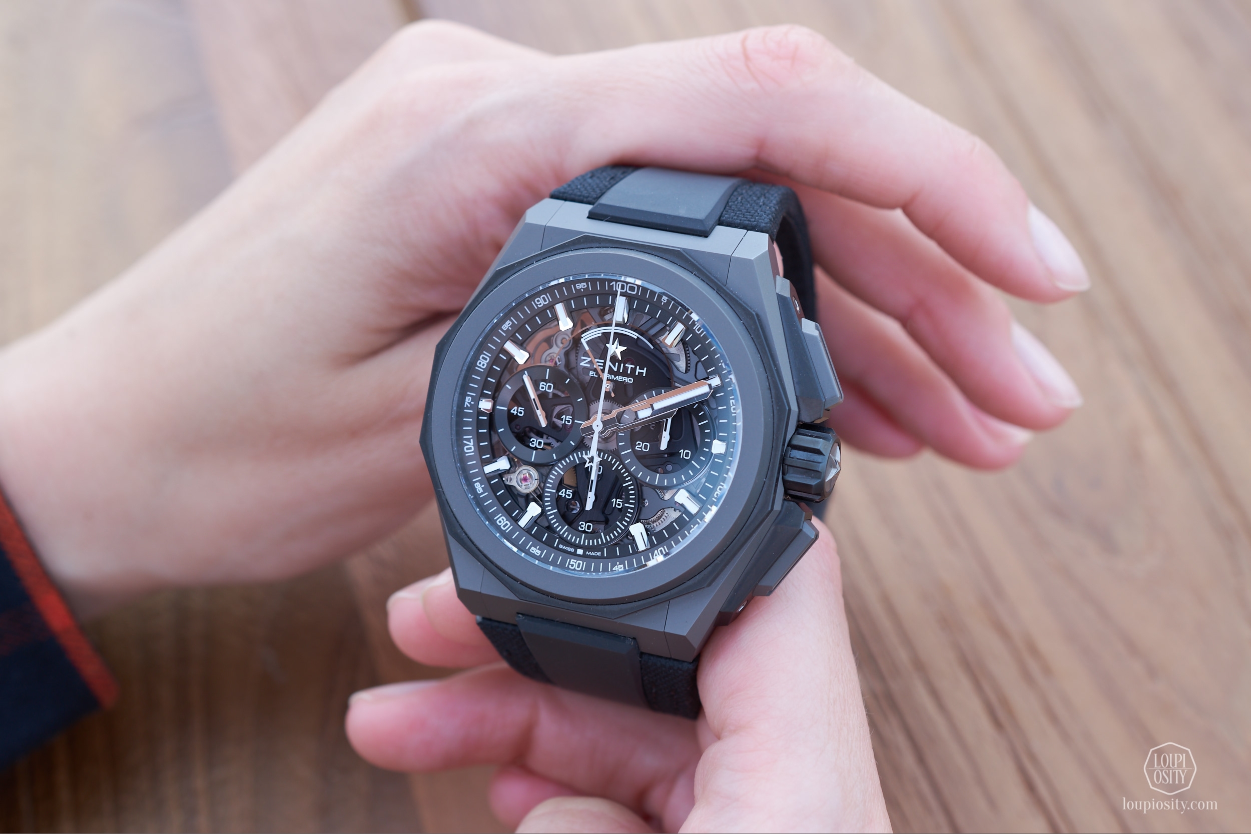 Zenith Defy Extreme, titanium case with black dial accents